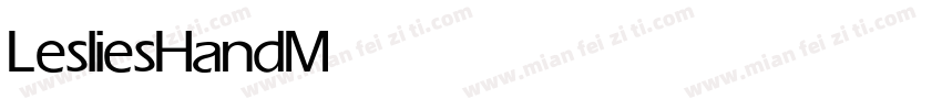 LesliesHand Medium字体转换